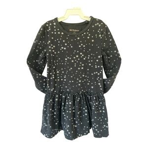 BCBGirls Black Casual Sweater Dress with Cuffed Sleeves